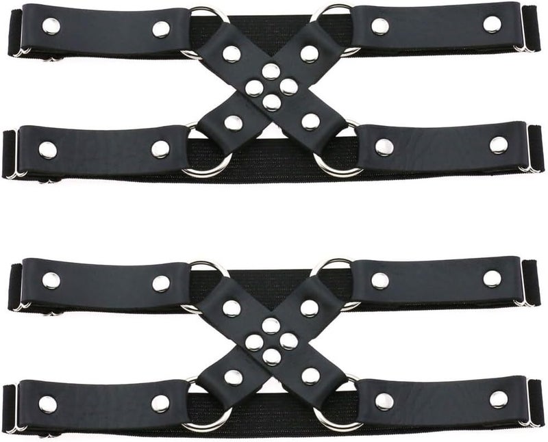 Ximerinf Women Adjustable Elastice Leather Leg Garter Belt Thigh Ring Garter - Image 1
